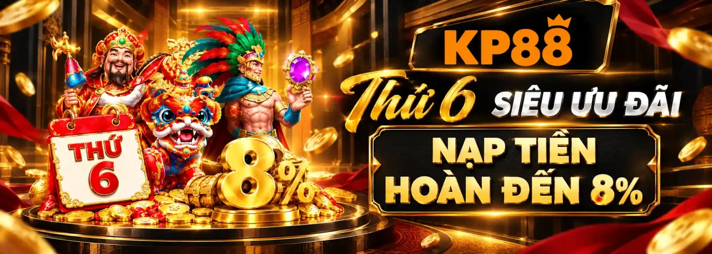 kp88 cap nhat thong tin khuyen mai moi nhat 2026 2027 tai kp88 thu 6 hoan tien nap len den 8